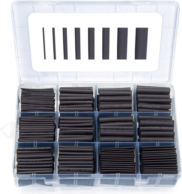 MILAPEAK 650 PCS Heat Shrink Tubing Kit, UL Approved Heat Shrink Tube Wire Wrap, 2:1 Ratio Electrical Cable Sleeve