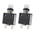 Thermal Circuit Breaker Overload Protector, 50Amp Push Button Manual Reset, 32V DC 125/250VAC