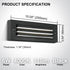 120V 6W IP65 Non-dimmable 4000K (1 Pack) ZONK Outdoor Indoor Step Lights, Line Voltage LED Landscape Stairway Lights