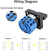 Changeover Switch LW28-20, 3 Positions 8 Terminals Universal Rotary Cam Selector Latching Switches