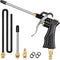 High Volume Air Blow Gun, Brass Adjustable Nozzle, 2 pcs Steel Extensions, 13.7 Inch Universal Blow Hose