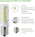 E17 LED Microwave Oven Light Bulb, Replacement 40W 60W 75W Halogen Range Hood 7W Dimmable White 6000K (Pack of 2)