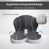 JNHEST Tailbone Orthopedic Cushion, L-Shaped Ergonomic Design Seat Cushion, Non Slip Memory Foam Car Cushion with Back
