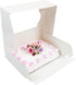 5-Count (14 10 5 Inches, Global Sugar Art Extra Deep Quarter Sheet Cake Box with Window, Sturdy, AutoPopup x x White)