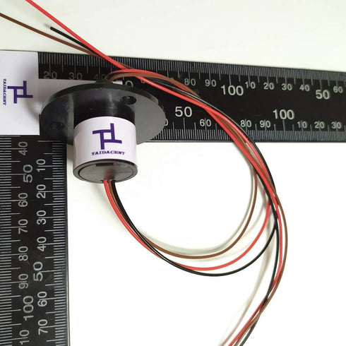 Taidacent Electrical Slip Ring Collector Ring, 3 Wires 5A 10A 15A 30A Rotary Connector Commutator.