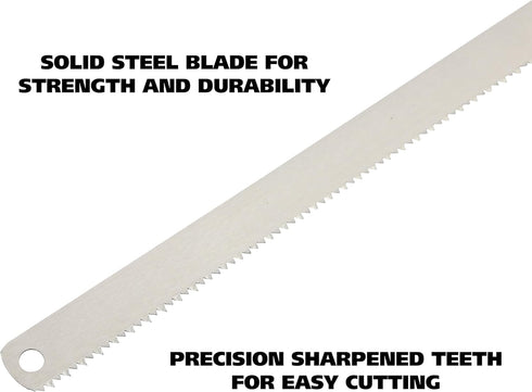 22" 22-Inch 10 GreatNeck Bone Saw Replacement, Meat Saw Blade, TPI, Bone Saw for Hunting, Cuts Meat and Bone