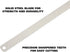 22" 22-Inch 10 GreatNeck Bone Saw Replacement, Meat Saw Blade, TPI, Bone Saw for Hunting, Cuts Meat and Bone