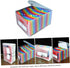 Pockets Expanding File Folder Organizer, Rainbow Multi Letter Size Accordion Document Holder for Home, Office, School