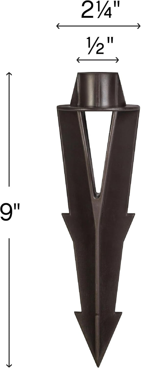 Hinkley 9-Inch Composite Ground Stake, Corrosion Resistant, Bronze Finish