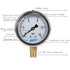 liquid filled Pressure Gauge, 2-1/2" Dia,0-15 Psi,1/4" NPT lower Mount