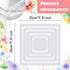 Set 9.8x9.8 5 INFUNLY Square Acrylic Router Template Clear Router Inlay Template Sizes Woodworking Router Template