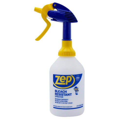 32 oz (Pack 2) ZUPRO2-30 Nozzle Zep Bleach Resistant Professional Sprayer Bottle - of - Foot Stream Spray or a Fine
