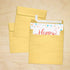 LUXPaper Square Invitation Envelopes | Peel & Press | Gold Metallic | 5 1/2" x 5 1/2" | 50 Qty