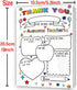 Hongshan Thank You Card for Teacher,Fill in the Blanks,Funny Appreciation Card Gift,Teacher Thank You Gifts Card from