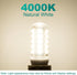 G9 Bulb, 4000K G9 Bulbs 4W, 40W Non-dimmable, 400 T4 6 Pack DiCUNO LED Natural White, LED Light Equivalent to Halogen