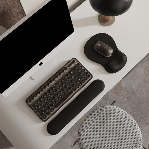 DEMON CHEST (01Black) ErgoComfort Gel Wrist Rest Mouse Pad-Ergonomic Office Mousepad with Wrist Support-Non-Slip