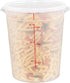LID ONLY: Met Lux 8.8 Inch White Plastic Lid for 6 and 8 Quart Storage Containers