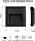 ZONK Outdoor Waterproof LED Step Lights, 120V Wall Mounted Stairway Lighting, 3W 4000K