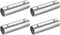 uxcell 4Pcs Straight Pipe Fitting Connector, 304 Stainless Steel 2-Way Hand Rail Tube Connector