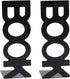 MUNEFE 1Pair Bookend, Book Characters Shape Book Stand, Metal Bookend Oranizers for Home