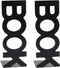 Akozon Book Characters 1Pair Metal Bookends for Desk Organizer - 208mm Sturdy