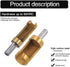 4pcs Wood Plug Hole Titanium Coated Cutter Drill Bits Set - 1/4" 3/8" 1/2" 5/8" Cutting Dowel Power Woodworking