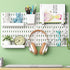 Pegboard Combination Wall Organizer, Wall Mounted Storage Set with 2 Pegboards & 13 Accessories, Kitchen Organizer,