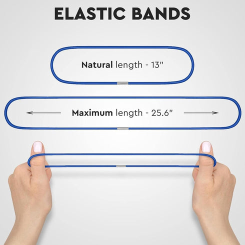 Set 6 13 33 Trash Can Rubber Bands of - Elastic Garbage Can Bands with Metal Connector, Fits to Gallon Trash Bags