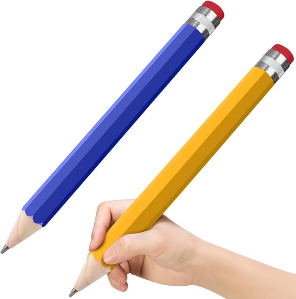 Wooden Jumbo Pencils 13.3'' Funny Giant Pencil for Party Favors, Novelty Large Pencil for School Home Office Prop