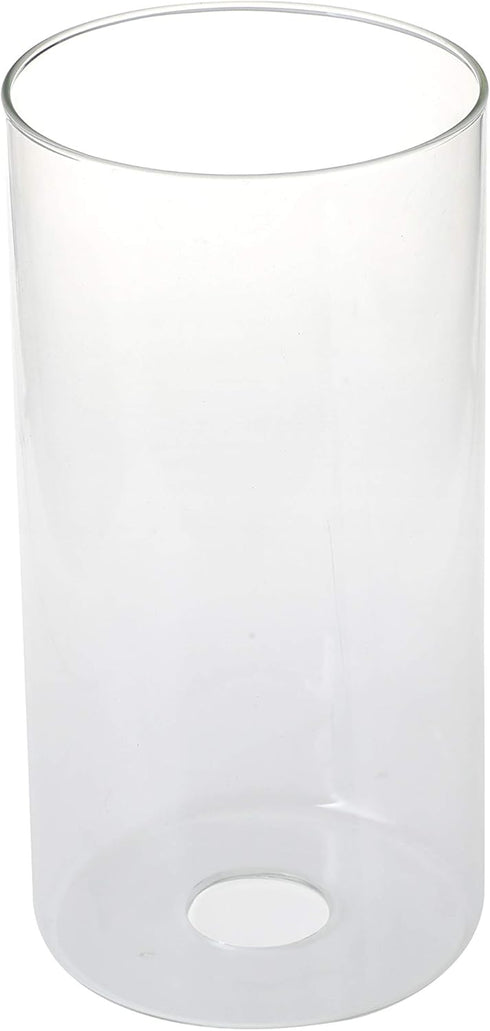 GoLucky 1-5/8 Inch 3.5"D 7"H Clear Glass Shade Accessory - Glass Lamp Fixture Replacement - Clear Cylinder with Fitter