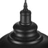 YeLEEiNO Indoor Pendant Lamp, Retro Black Finish E26 1-Light Ceiling Fixture with Plug in Cord and Switch