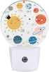 Uanvaha Solar System Night Light Planets Stars Satellites in Universe Cartoon Night Lights