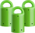 MagnetPal 3 Pack Heavy-Duty Neodymium Magnet, Anti-Rust, Green with Key Ring, Multi Uses