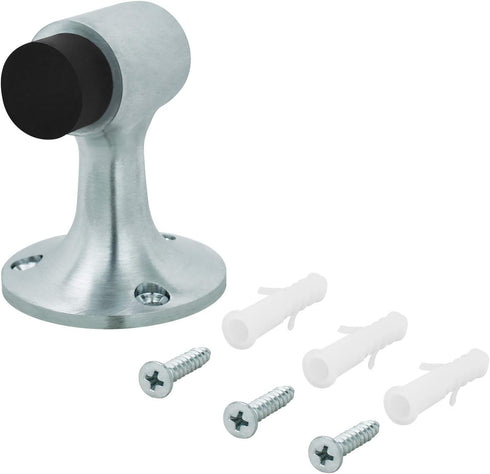 Nuk3y Commercial Heavy Duty Floor Mount Bumper Stop, 3 inch (Satin Chrome)