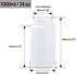 1000ml/34oz Plastic Bottles Lab Chemical Reagent Bottle - Wide Mouth, Secure Sample Sealing, Liquid Storage Container 2 Pcs by LEPEVNEY