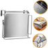 Foldable Stainless Steel Hanging Door Shelf Kitchen Storage Rack Organizer Non-punching Wall-friendly Space-saving