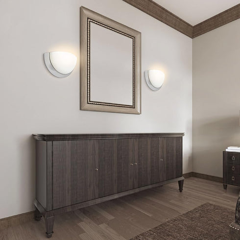9W, 810lm, 2700K 90+ Dimmable, JA8, 10 Euri Lighting Indoor Half Moon Sconce, LED Wall Light, Warm White, CRI, Energy