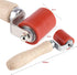 Red Rubber Hand Roller, 40mm Silicone High Temperature Resistant for PVC Welding Tool
