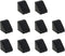 E-outstanding Plastic Corner Brace 10PCS Black Plastic Furniture Corner Braces, Shelf Cabinet Door