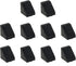 E-outstanding Plastic Corner Brace 10PCS Black Plastic Furniture Corner Braces, Shelf Cabinet Door