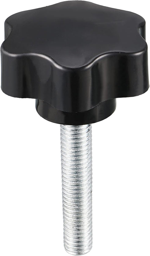 uxcell Clamping Screw Knob, 48mm Dia Plum Hex Shaped Grips Star Knob M10 x 50mm