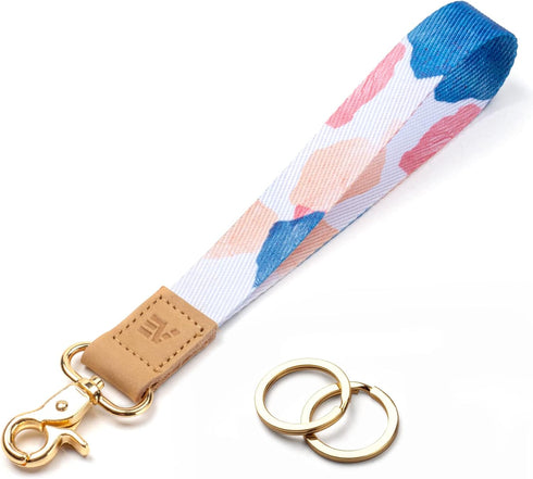 EcoVision Cute Keychain Lanyards for Keys - Wristlet Key Lanyard for Women with 2 Keyrings.