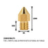 Luter 24PCS Extruder Nozzles, 3D Printer Nozzles for MK8 with Free Storage Box for Makerbot Creality CR-10 Ender 3 5