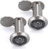 Sumnacon Safety Door Viewer, Solid Brass 220-degree Door Viewer/Peephole with Heavy Duty Privacy Cover (2 Pcs Silver)
