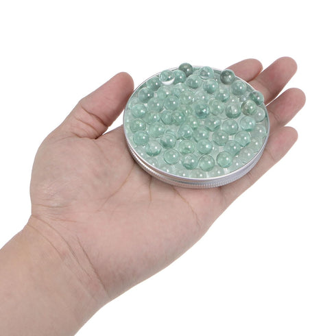 150pcs 9mm Glass Ball Boiling Stones, Clear Soda Lime Glass Beads for Bottle Shaking Mixing