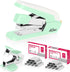 Deli Effortless Desktop Stapler, Heavy Duty, 40-50 Sheet Capacity, One Finger, Includes Staples & Staple Remover, Green