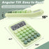 Mechanical Switch Calculator with Big Buttons, 12 Digits, Large LCD Display, Cute Pink Desktop Calculator for Office,