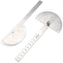 Nortools 0-180 Round Head Protractor, Stainless Steel Angle Finder Ruler