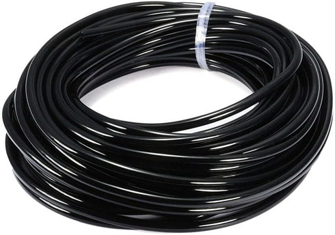 Joywayus 12mm x 8mm Pneumatic Tubing, Air Compressor PU Pipe, 16.4ft Black Hose for Fluid Gas Transfer