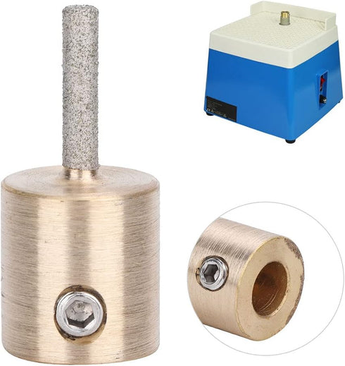 Stained Glass Diamond Grinder Bit, Metal Grinding Hardened Standard Ceramic Abrasive Head Electrical Tool Supplies Drill Bits Wheel for Inland Diamond Glass Grinder Porcelain Granite Marble(MCB18)